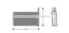 AVA QUALITY COOLING FD6154 Heat Exchanger, interior heating